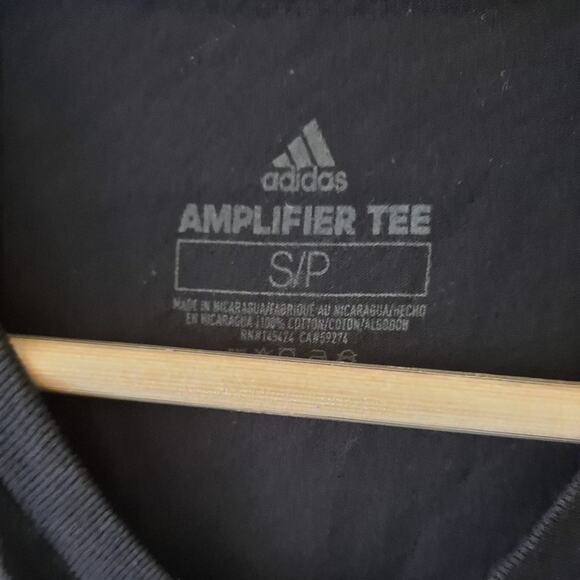 Adidas Navy & White Active / Athletic Logo Tee Shirt - Size S - Picture 5 of 8